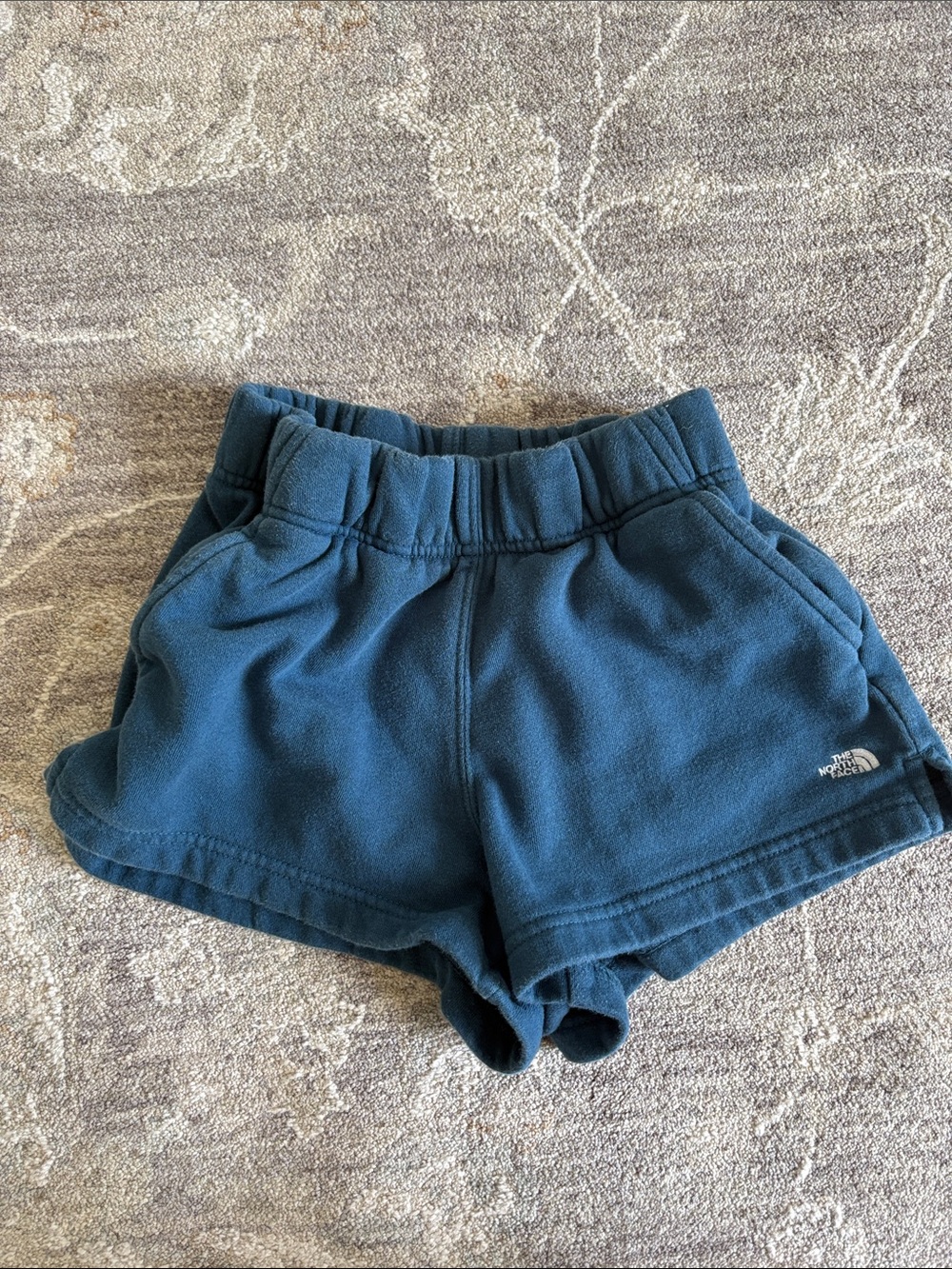 The North Face womens Teal Fleece Shorts